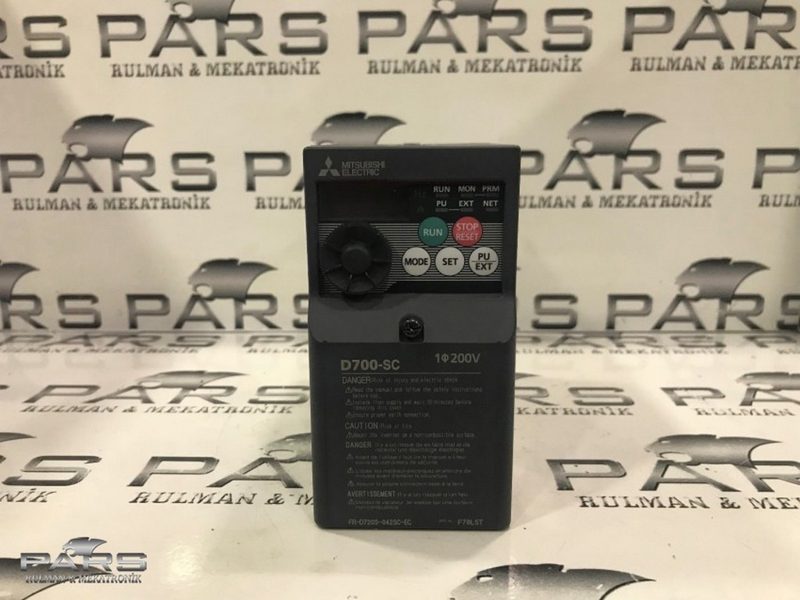 0,75 KW SPINDLE SÜRÜCÜ MITSUBISHI D700 SC POTANS AYARLI 400 HZ